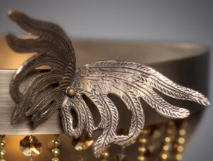 detail of bronze wing